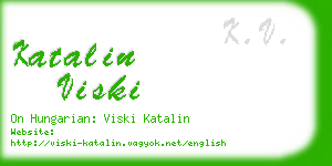 katalin viski business card